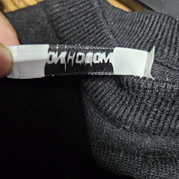 Moschino Playboy Bunny Black Double Sided Sweater Size Small - Picture 5 of 7